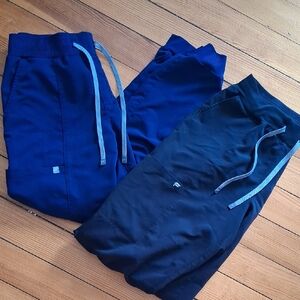Two-Pair Casual Jogger Set in Navy & Black